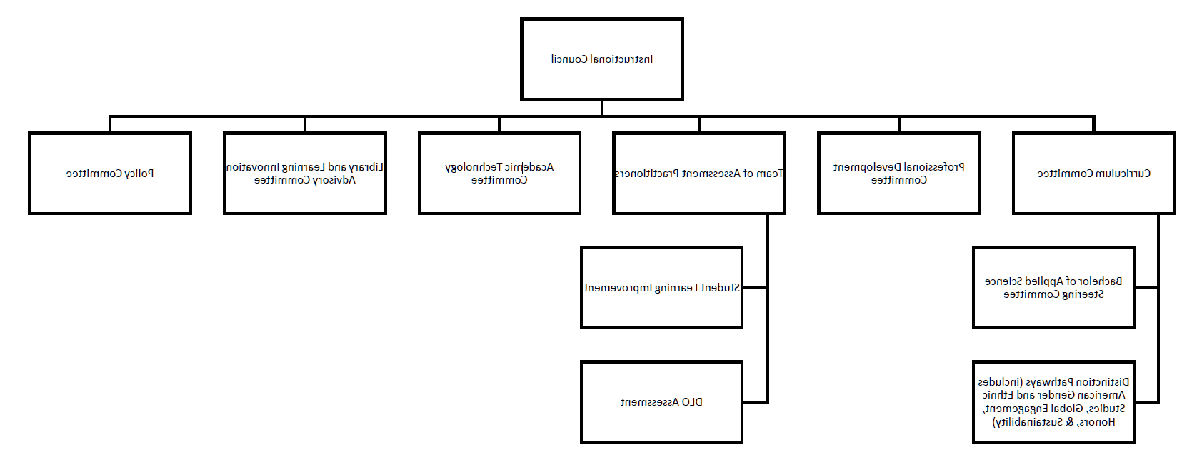 instructional council structure graphic